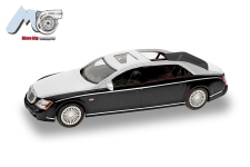 Herpa 87MC000026 - H0 - Maybach 62S - schwarz/silber